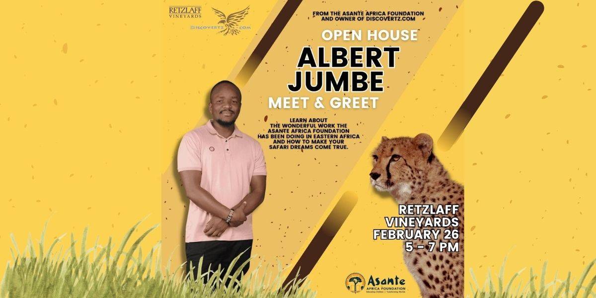 Albert Jumbe meet and greet banner Feb 26