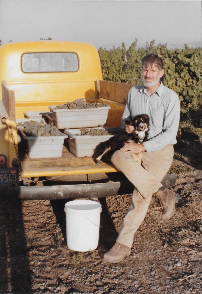 Bob Taylor in the vineyard