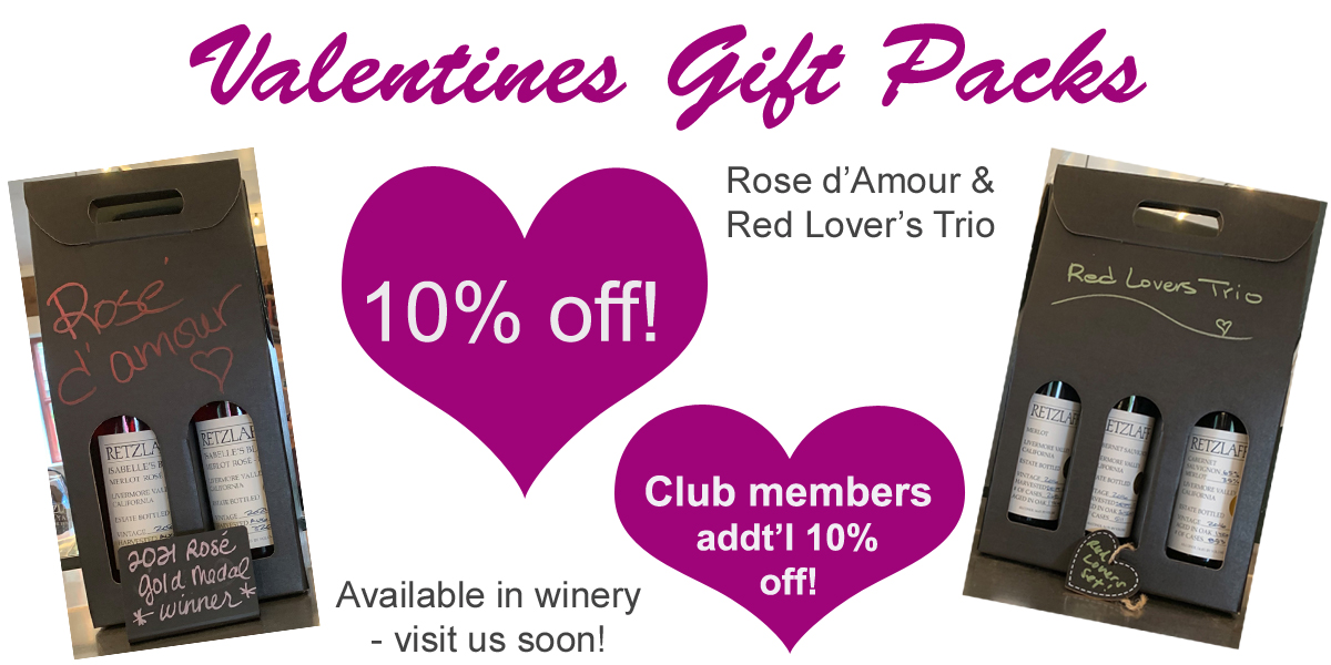 Valentines Gift Sets On-Sale At The Winery Now!