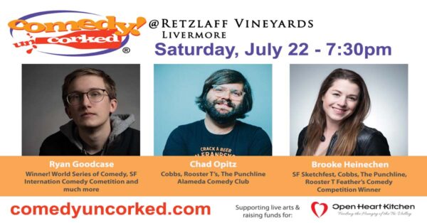 July 22 Comedy Uncorked lineup