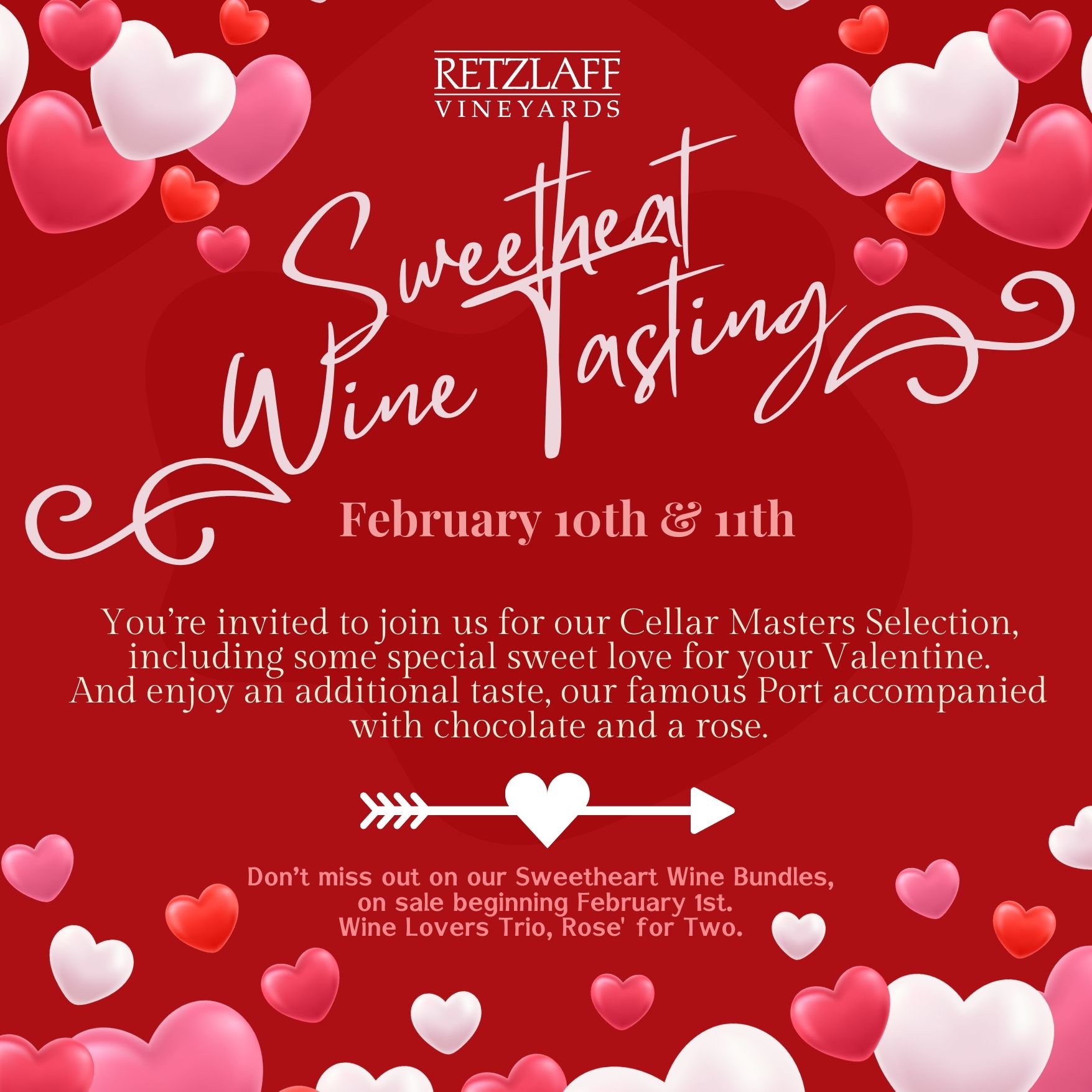 valentines sweetheart wine tasting 2024
